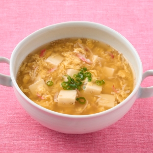 かにかまと豆腐の中華スープ